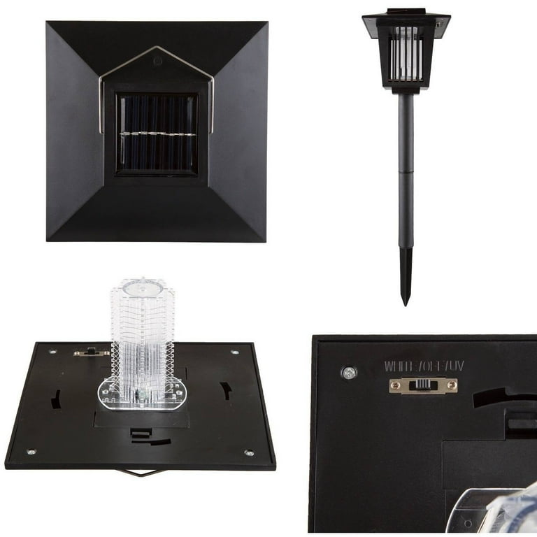 Lámpara Solar Mata Mosquitos Arrow Negra