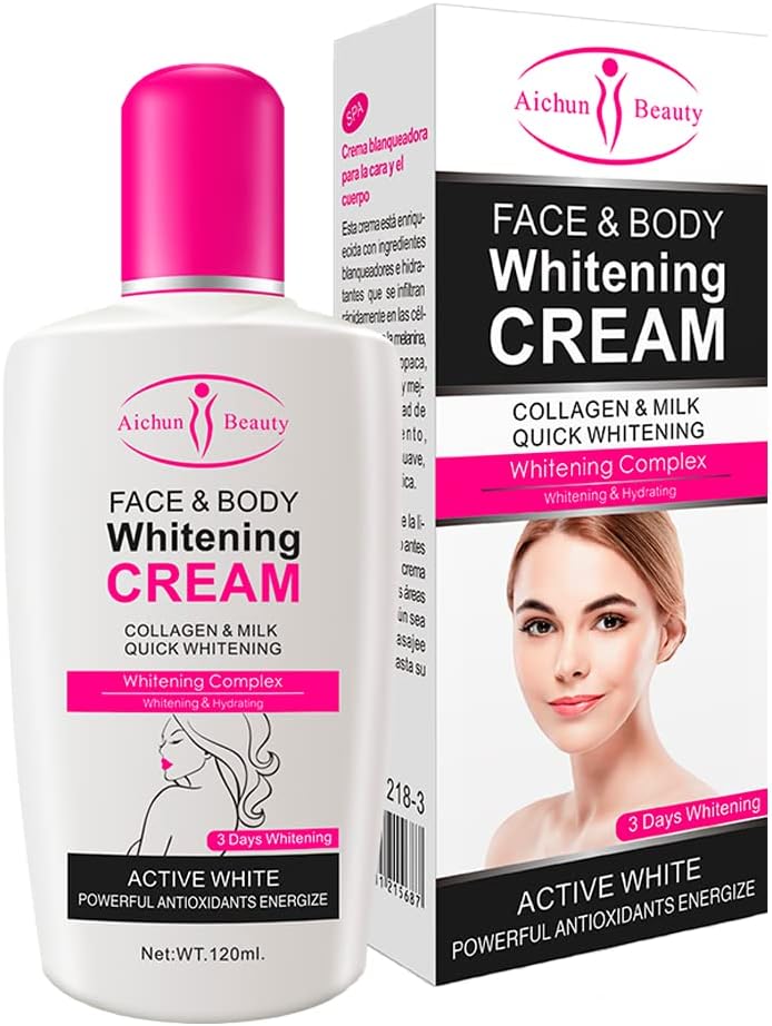 Crema Blanqueadora Para Cara y Cuerpo - Resultado en 3 días