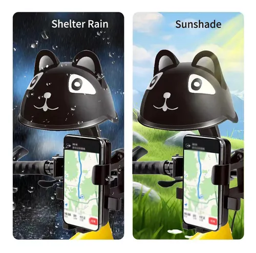 Soporte de celular p/moto casco de gato