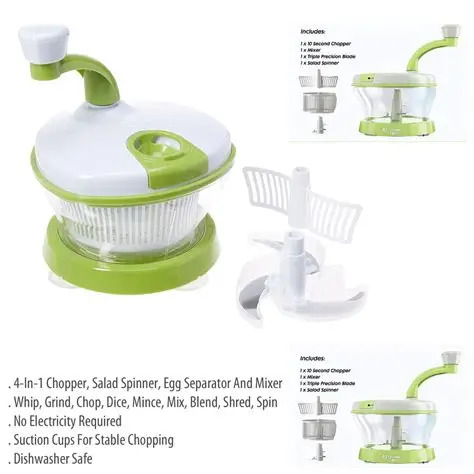 Picadora Manual 4 en 1 para Picar