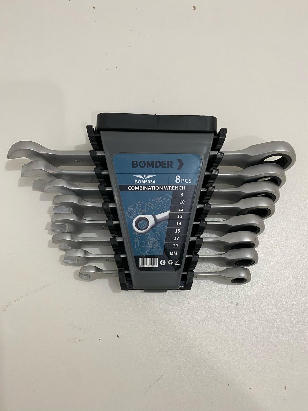 Juego de llave comb con carraca 8pcs