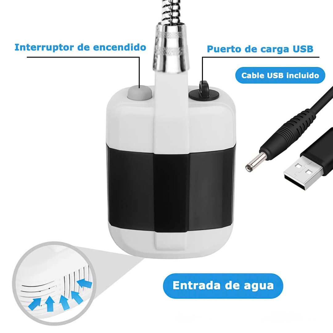 Ducha Port&aacute;til recargable